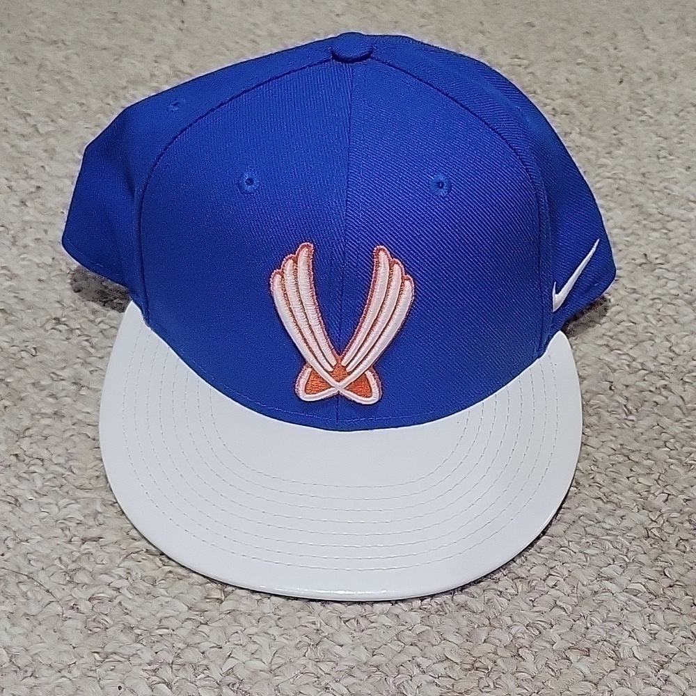 Vintage Nike True Gary Payton gp20 blue & orange snapback hat.  OSFM